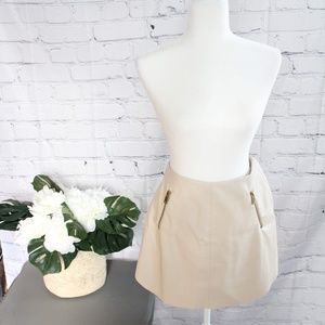 Philosophy Nude Leather-Look Skirt